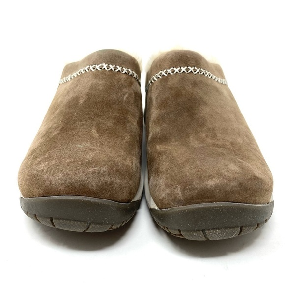 Merrell Encore Ice 4 Suede Slip Ons Mules Stone - Picture 3 of 10